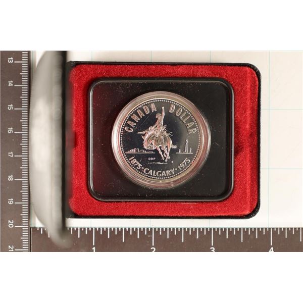 1975 CANADA SILVER PF CALGARY DOLLAR .3750 OZ. ASW
