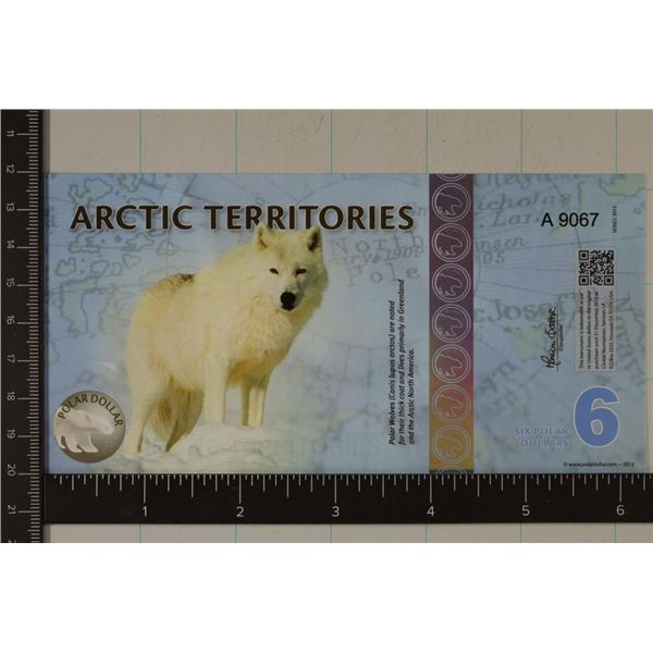 2013 ARCTIC TERRITORIES 6 POLAR DOLLARS. CRISP UNC