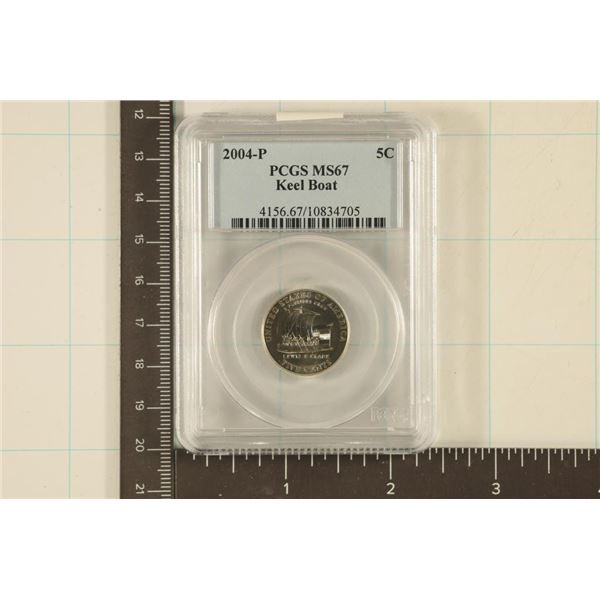 2004-P KEEL BOAT NICKEL PCGS MS67