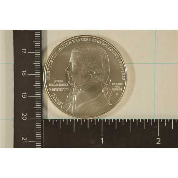 2005-P US UNC SILVER DOLLAR JUSTICE JOHN MARSHALL