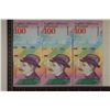 Image 1 : 3-2018 VENEZUELA 100 BOLIVARES CRISP UNC BILLS.