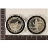 Image 2 : 2-1 TROY OZ .999 FINE SILVER PROOF ROUNDS: ALASKA