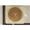 Image 2 : 7.3 OZ. BRONZE RICHARD NIXON 3" METAL HIGH RELIEF