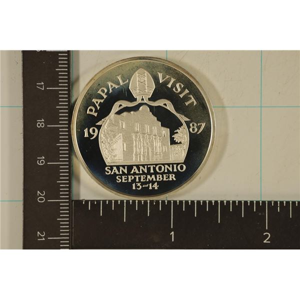 .76 TROY OZ. PF STERLING SILVER POPE JOHN PAUL II