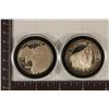 Image 1 : 2-1 TROY OZ .999 FINE SILVER PROOF ROUNDS: THE