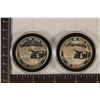 Image 2 : 2-1 TROY OZ .999 FINE SILVER PROOF ROUNDS: THE