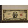 Image 1 : 1953-C US $2 RED SEAL NOTE SMALL STAINS