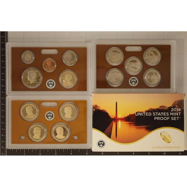 2014 US PROOF SET (WITH BOX) 14 PIECES