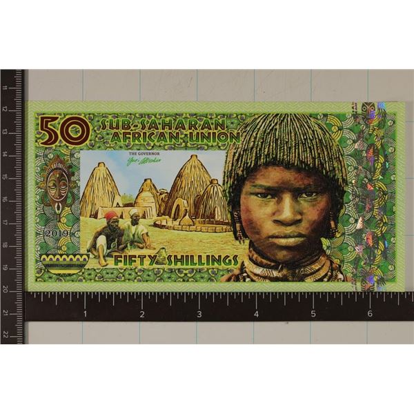 2019 SUB-SAHARAN AFRICAN UNION 50 SHILLING CRISP