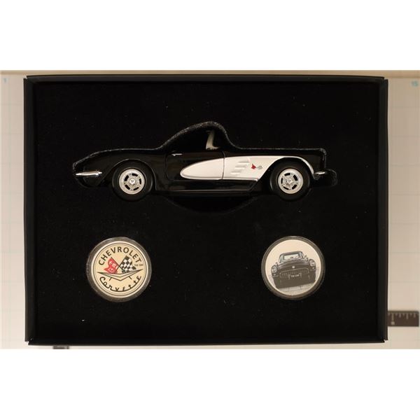 1959 CORVETTE WITH 2-1 TROY OZ .999 FINE SILVER