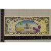 Image 2 : 2009 DISNEY 5 DISNEY DOLLARS. CRISP UNC, COLORIZED
