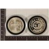 Image 2 : 2-1 TROY OZ .999 FINE SILVER ROUNDS: 1992 UNC