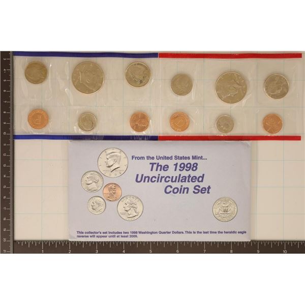 1998 US MINT SET (UNC) P/D (WITH ENVELOPE)