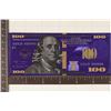 Image 1 : 24 KT GOLD FOIL COLORIZED REPLICA OF A US $100