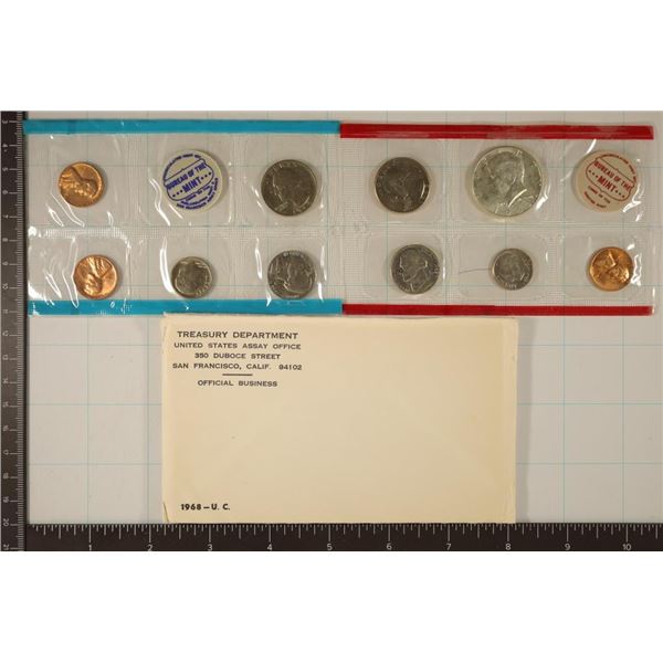 1968 US MINT SET (UNC) P/D/S (WITH ENVELOPE)