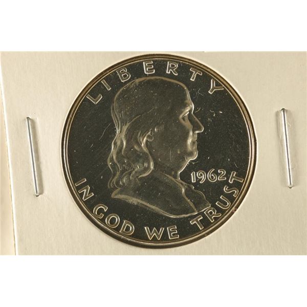 1962 SILVER PROOF FRANKLIN HALF DOLLAR