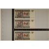 Image 1 : 3 BANK OF MYANMAR 5 KYAT CRISP UNC BILLS