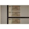 Image 2 : 3 BANK OF MYANMAR 5 KYAT CRISP UNC BILLS