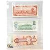 Image 2 : 1954,1973,1986 CANADA $1 & $2 BILL COLLECTION