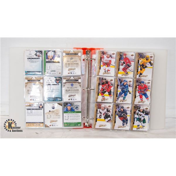 BINDER OF ESTATE HOCKEY CARDS