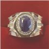 Image 1 : BZ1731-247 SILVER BLUE SAPHIRE(1.8CT) CZ RING