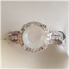 Image 1 : BZ1731-222 SILVER MOONSTONE AND CZ (2.35CT) RING