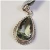 Image 1 : BZ1731-236 SILVER GREEN AMETHYST(9.85CT) PENDANT