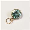 Image 1 : BZ1731-250 10K GREENISH BLUE MOISSANITE PENDANT