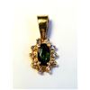 Image 1 : BZ1731-208 10K TOURMALINE/DIAMOND PENDANT