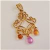 Image 1 : BZ1731-207 14K FANCY COLOR SAPPHIRE PENDANT