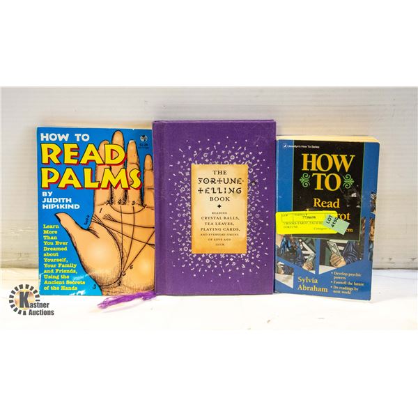 3 BOOKS-TAROT, PALM READING & FORTUNE