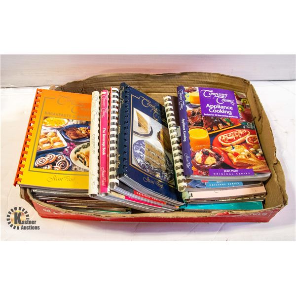 LOT OF 15 COMPANY?S COMING COOKBOOKS