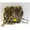 Image 1 : ARMY GREEN VINTAGE MILITARY BACKPACK