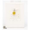 Image 1 : #55-HEATED YELLOW SAPPHIRE PENDANT