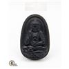 Image 1 : #11-NATURAL BLACK OBSIDIAN BUDDHA PENDANT