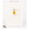 #49-HEATED YELLOW SAPPHIRE PENDANT