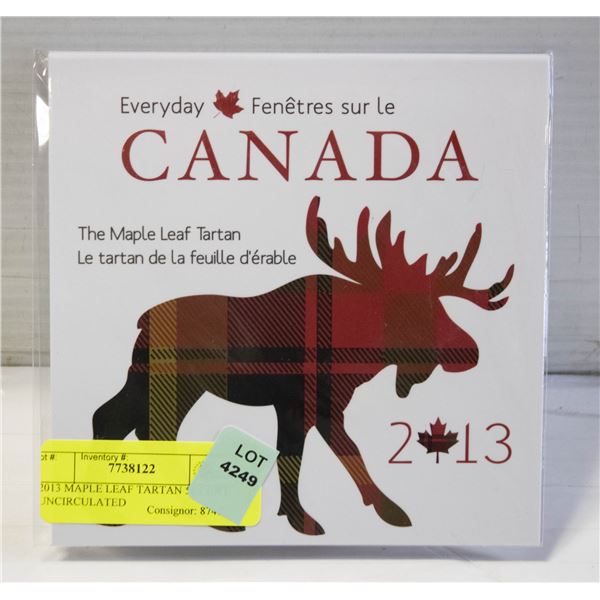 2013 MAPLE LEAF TARTAN 50 CENT UNCIRCULATED