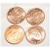 Image 2 : 4 1OZ PURE COPPER COINS