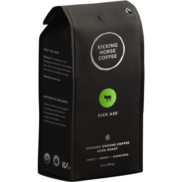 NEW KICKING HORSE KICK ASS ORGANIC DARK ROAST