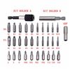 Image 2 : NEW 33 PC MAGNETIC TOOL SET DRILL & EXTRACTOR BITS