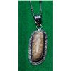 Image 1 : 16)  NATURAL CHRYSANTHEMUM JASPER FREE FORM PENDAN