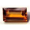 Image 2 : 20)  TREATED CEYLON ORANGE 5.46 CT SAPPHIRE BAGETT