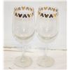 Image 1 : PAIR OF MICKEY MOUSE THEMED WINE GLASSES