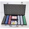 Image 1 : NEW 300 POKER CHIPS NEW CARDS, 5 DICE,