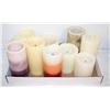 Image 1 : 9 PCS FLAMELESS CANDLES TESTED ASSORTED