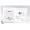 Image 3 : #874-1.00 CT GRA CERTIFIED MOISSANITE VVS D COLOR