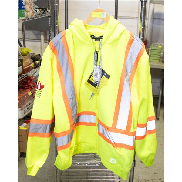 NEW SIZE 2XL HI-VIS SAFETY JACKET-ESTATE