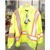 Image 1 : NEW SIZE 2XL HI-VIS SAFETY JACKET-ESTATE