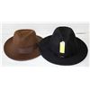 Image 1 : WESTERN COWBOY HAT WIDE BRIM OUTDOOR HAT BLACK &