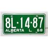 Image 1 : NEW 1968 UNUSED LICENSE PLATE
